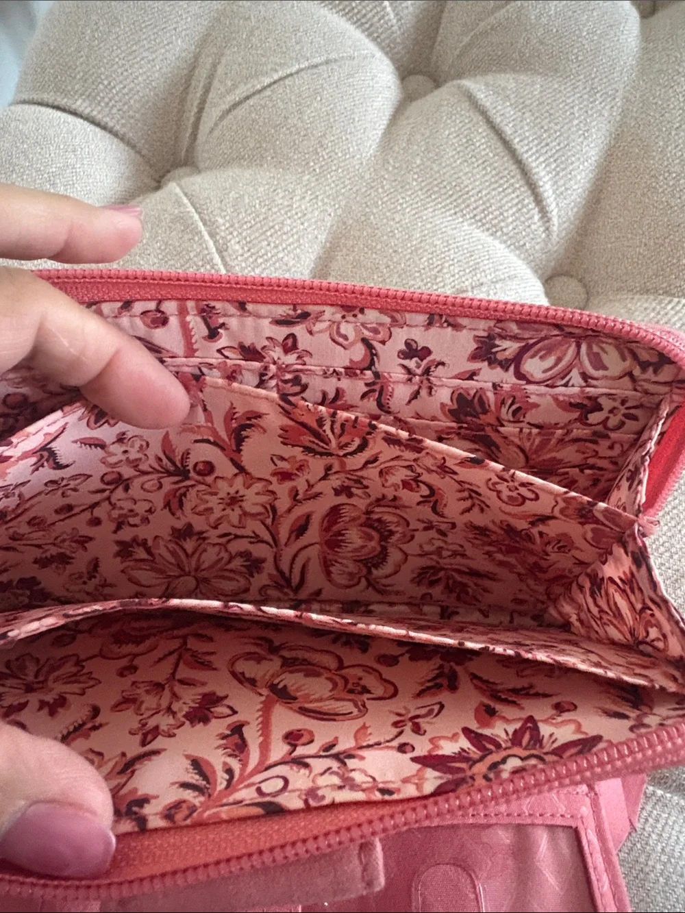 Vera Bradley compact quilted